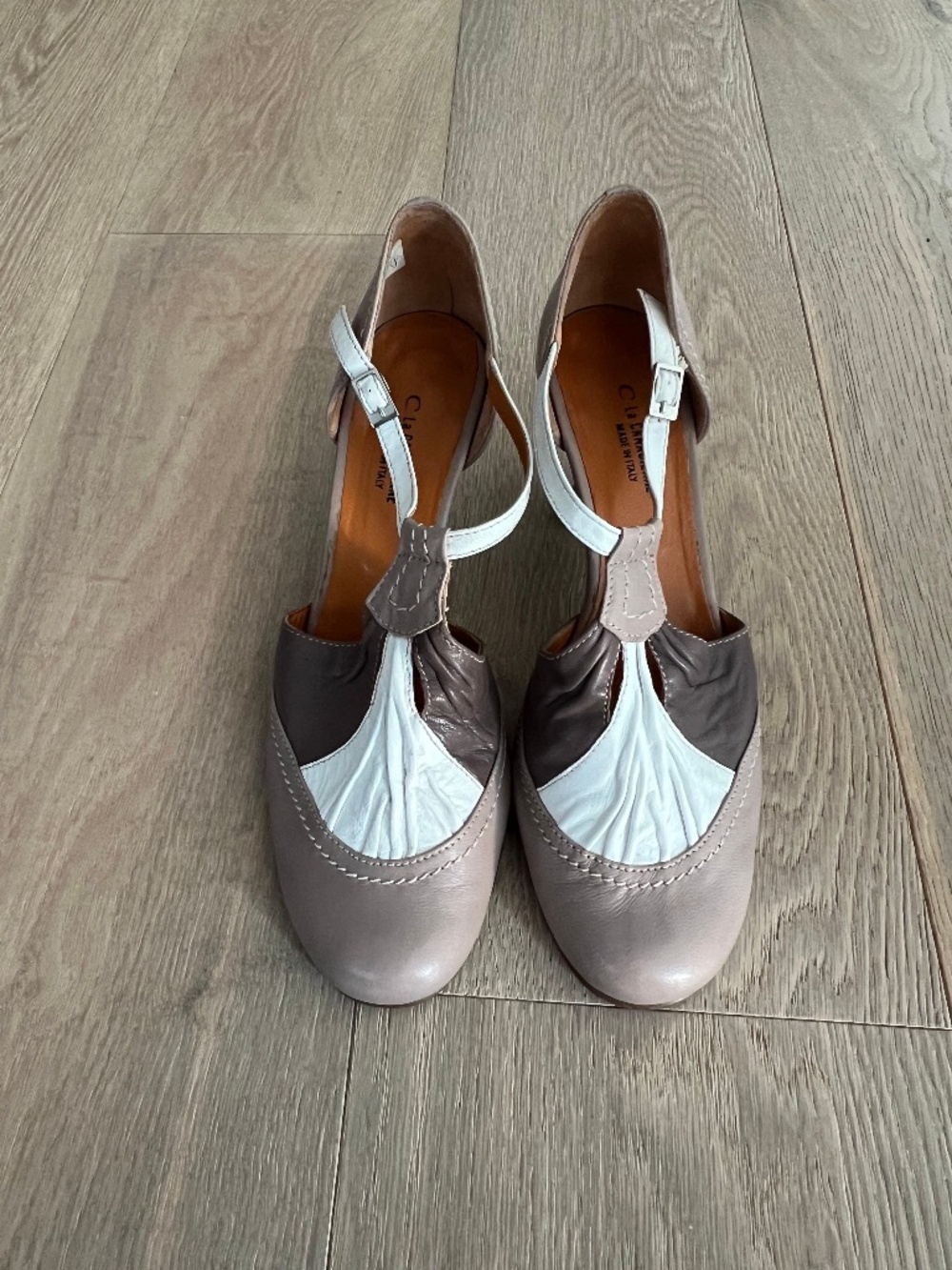 032 🇨🇦 La Canadienne Brown Heeled Leather Shoes, Size 9